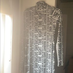 KSUBI size medium black & white mesh dress